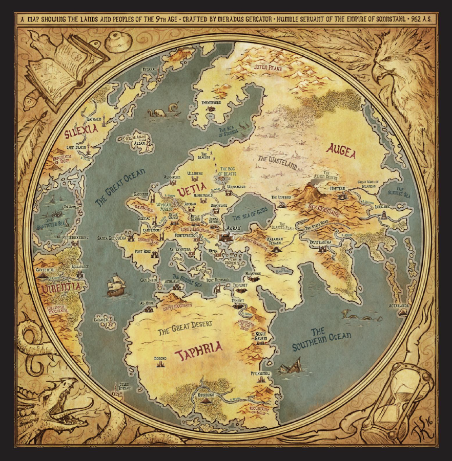 Warhammer Age Of Sigmar World Map T9A Official World Map | Tabletop Campaign Repository