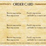 General’s Order Cards