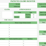 Printable Path to Glory Forms 3