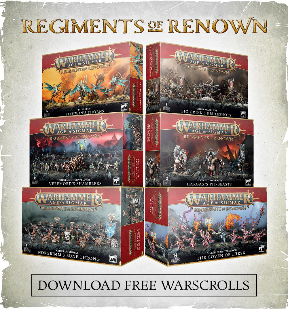 AoS Regiments Renown Warscrolls | Tabletop Campaign Repository